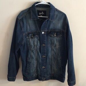 Blue Lightweight Denim Shirt Jacket Vintage Look